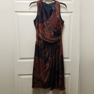 Ralph Lauren silk paisley dress